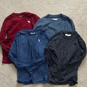Abercrombie & fitch boys Long Sleeve Crew Neck Shirt Set  size 9/10